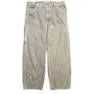 Levis Premium Dad Utility Men 32x30 Denim Carpenter Jeans‎ Brown Pants Baggy